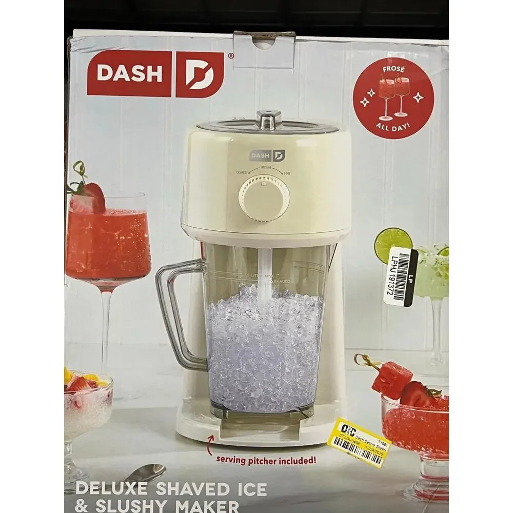 DASH Deluxe Shaved Ice & Slushy Maker with Serving Pitcher – New in Box